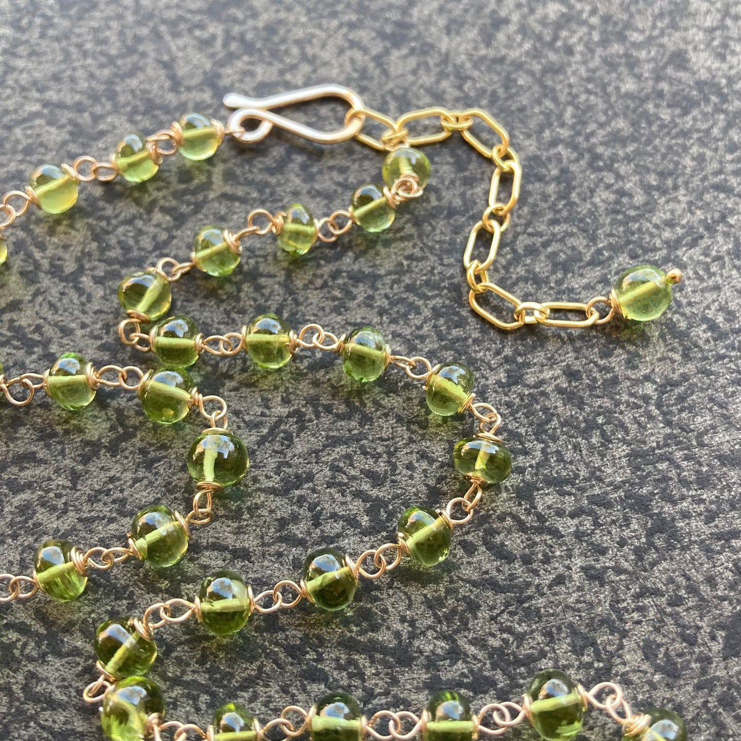 Peridot & Gold Necklace