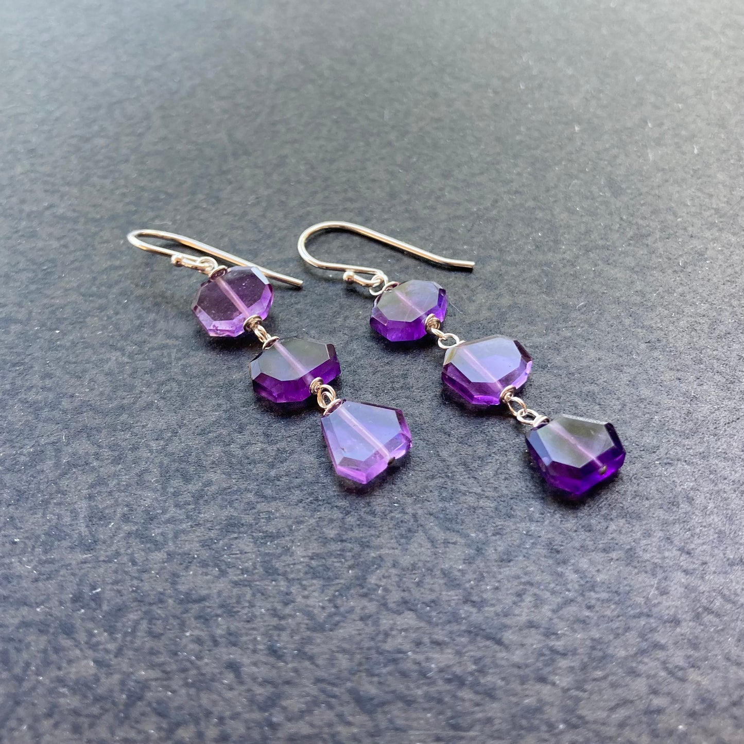 Amethyst & Sterling Silver Earrings