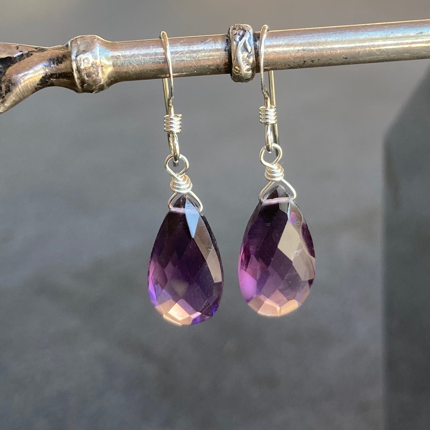 Amethyst & Sterling Silver Earrings
