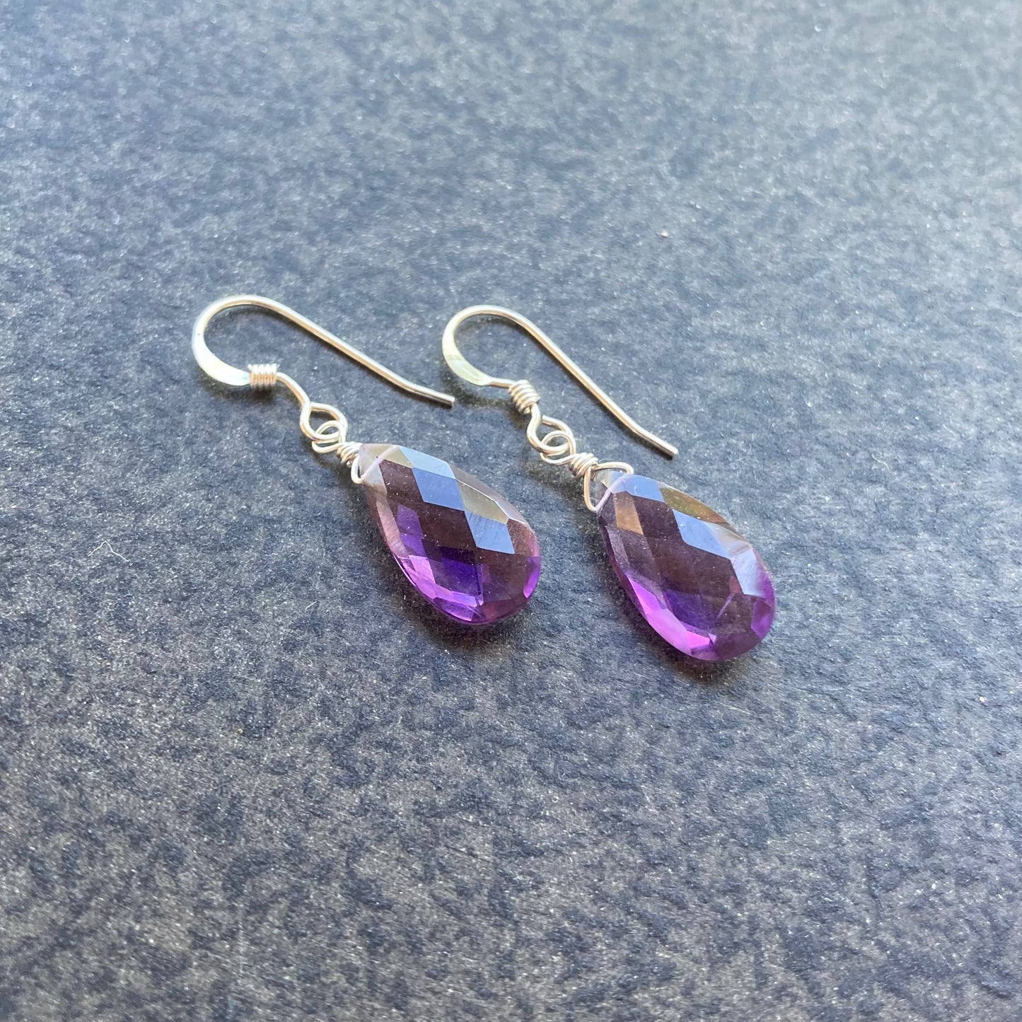 Amethyst & Sterling Silver Earrings