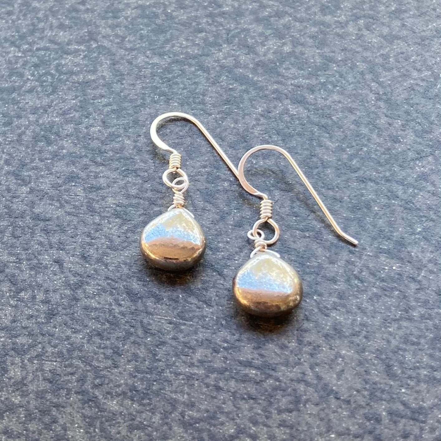 Pyrite & Sterling Silver Earrings