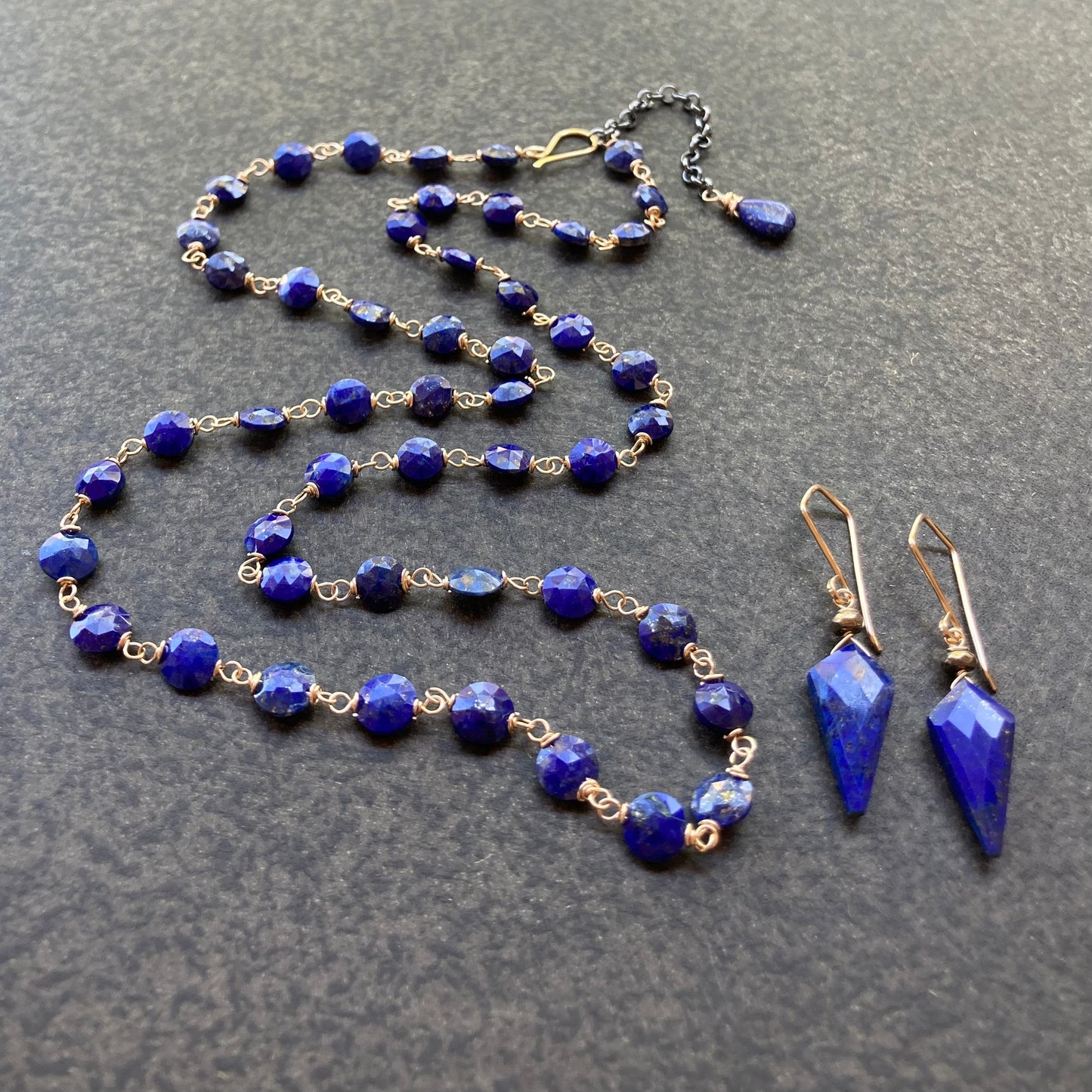 Lapis Lazuli & Mixed Metal Necklace