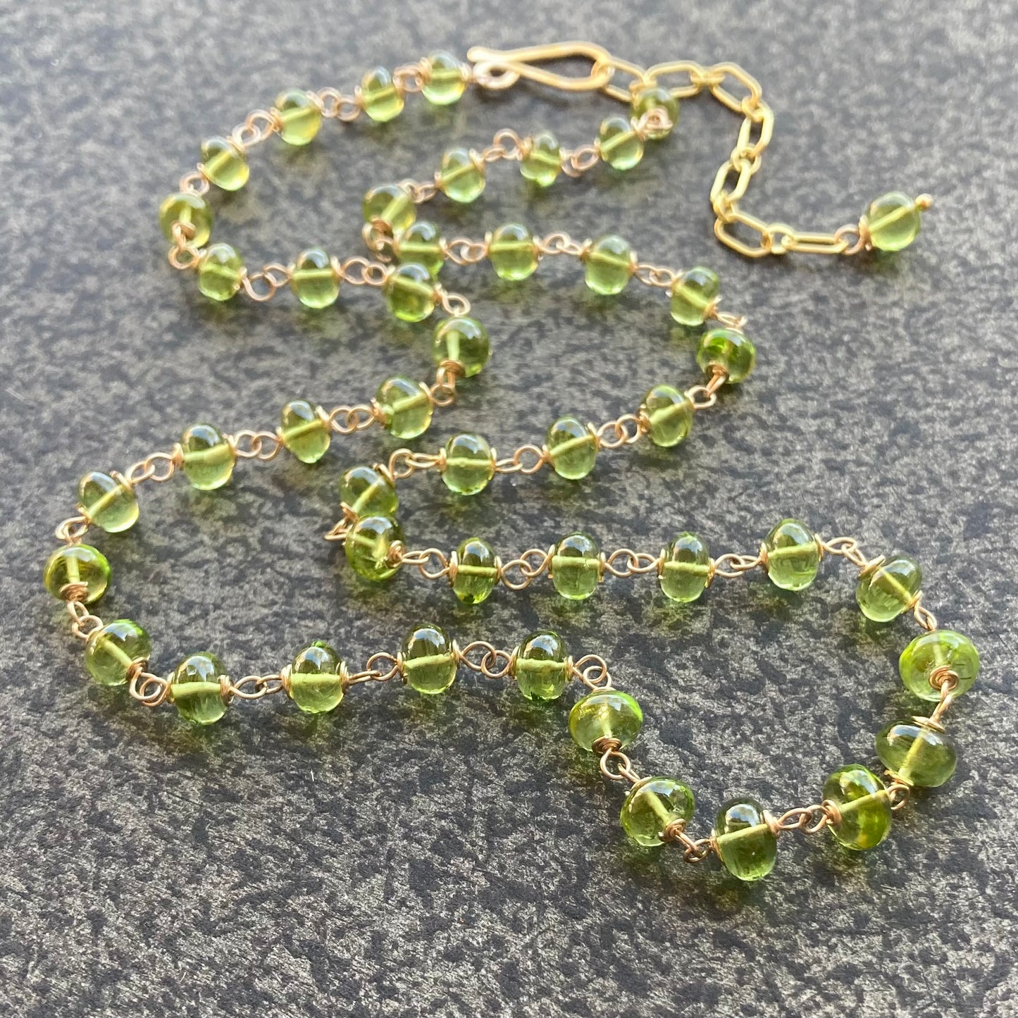 Peridot & Gold Necklace