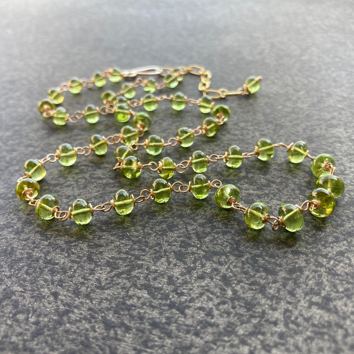 Peridot & Gold Necklace