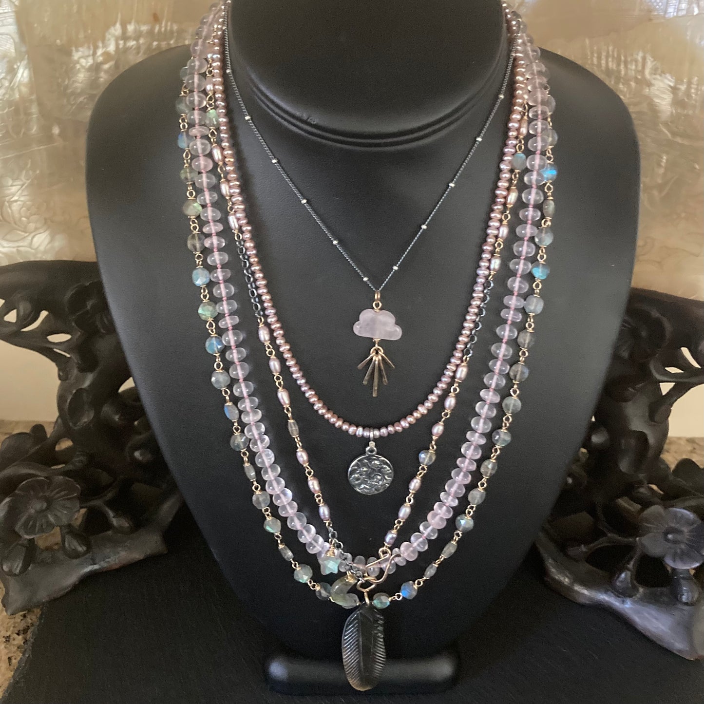 Labradorite & Gold Necklace