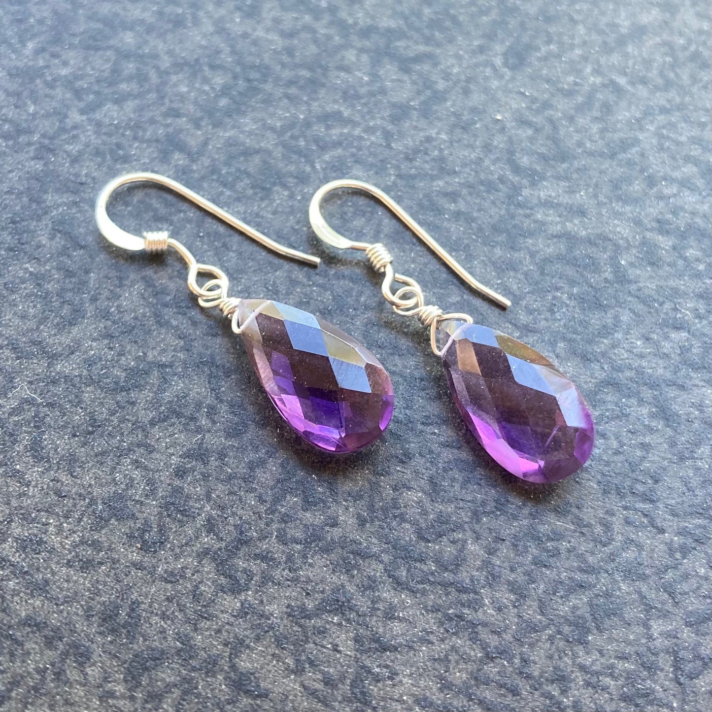 Amethyst & Sterling Silver Earrings