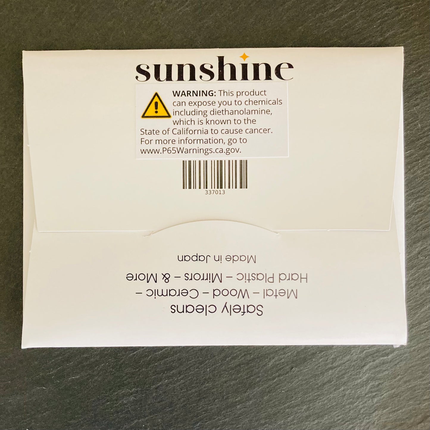 Sunshine Polishing Cloth (Full size 7.5x5” rectangle)