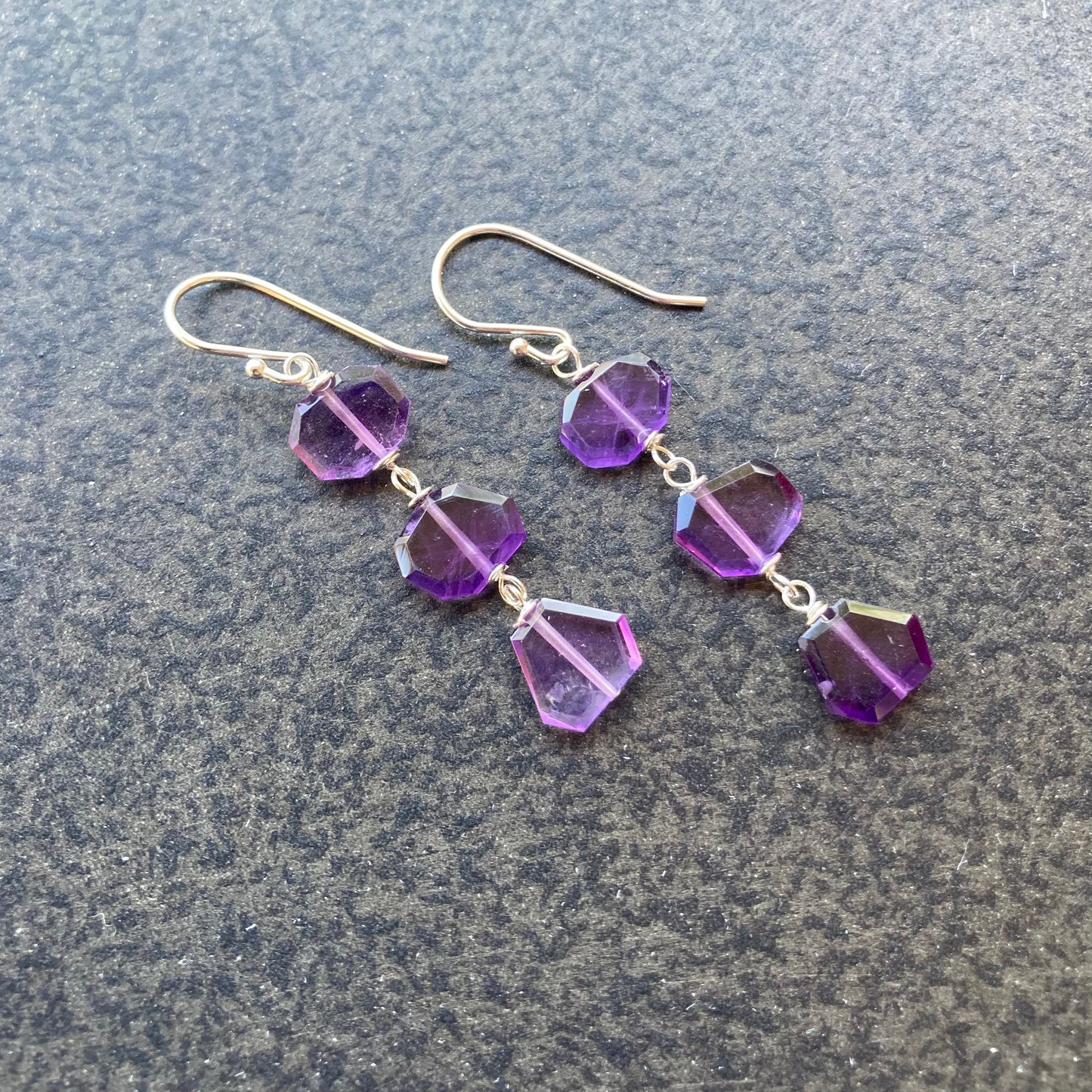 Amethyst & Sterling Silver Earrings