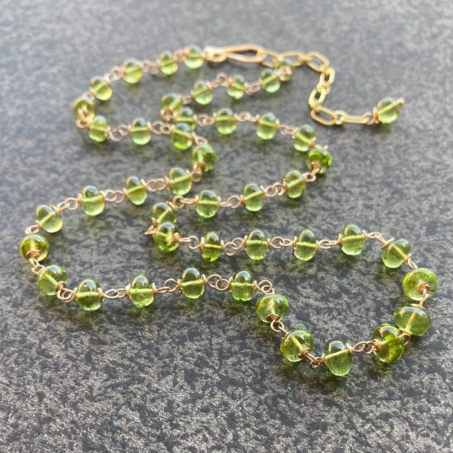 Peridot & Gold Necklace