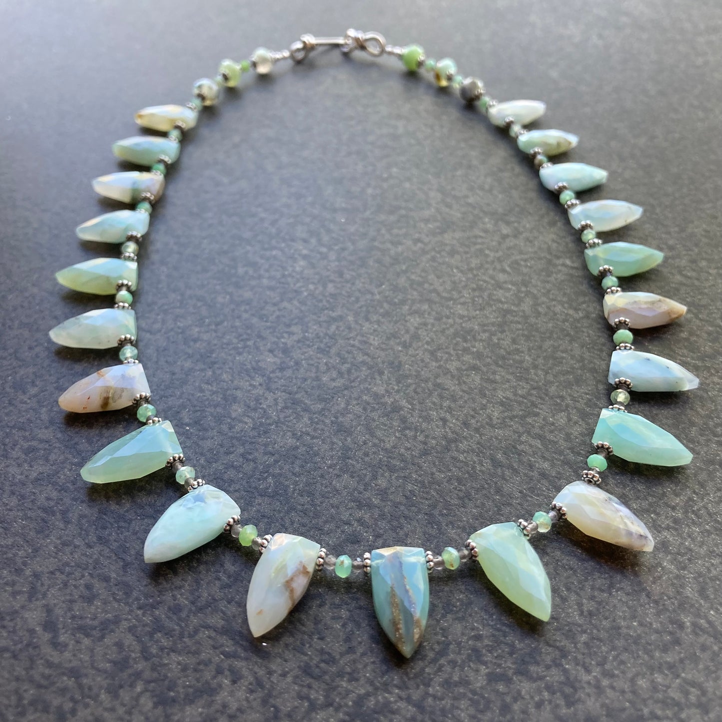 Peruvian Opal & Sterling Silver Collar