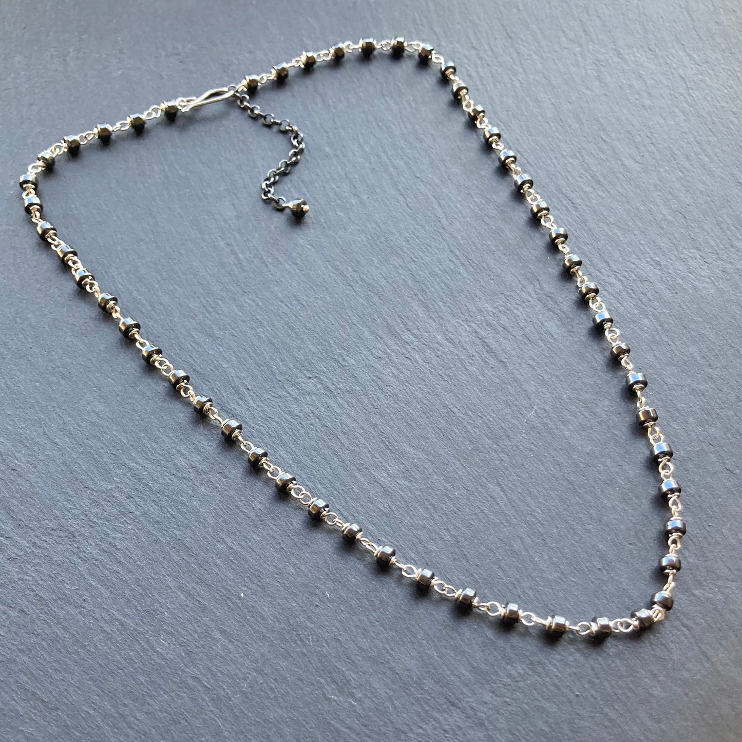 Hematite & Sterling Silver Necklace