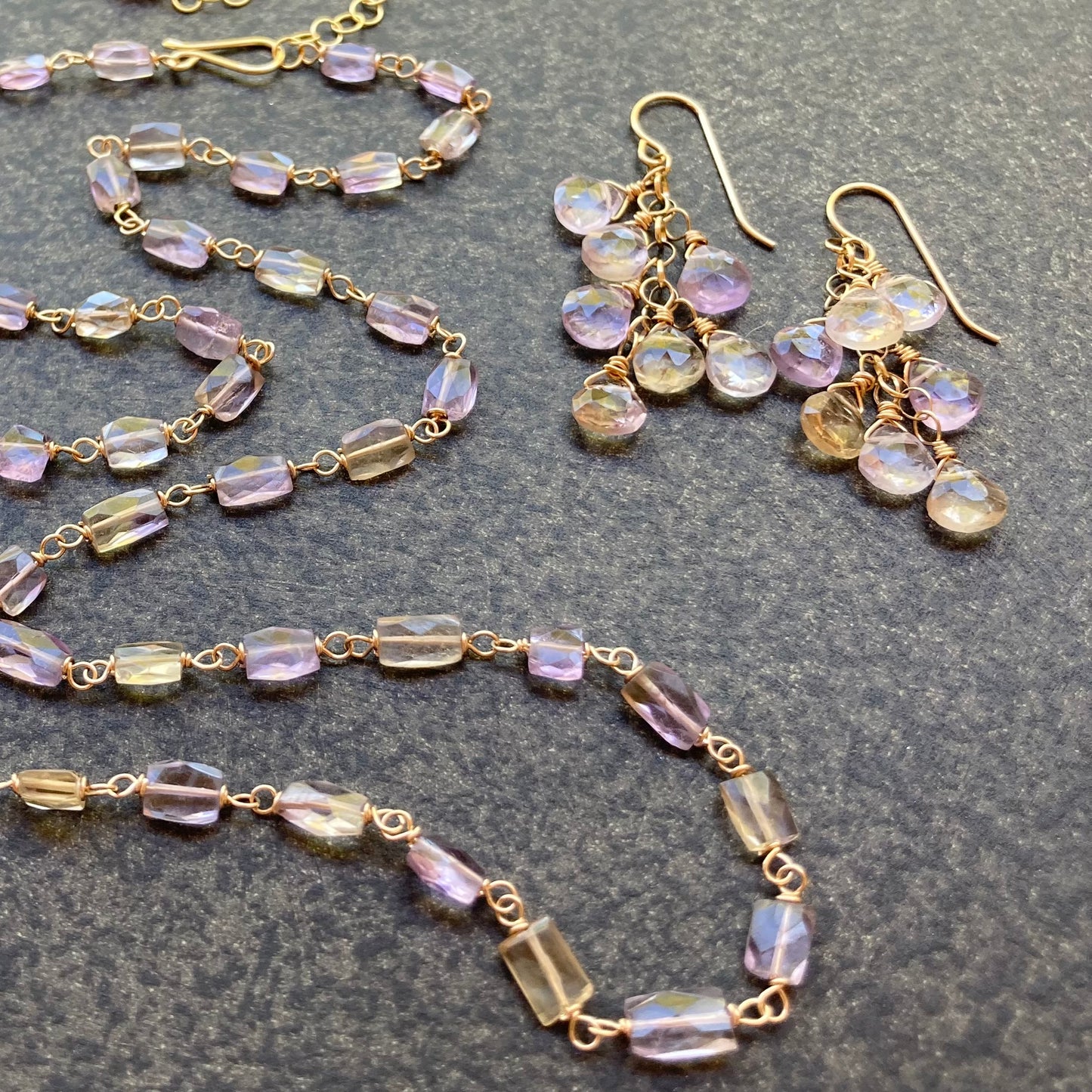 Ametrine & Gold Necklace