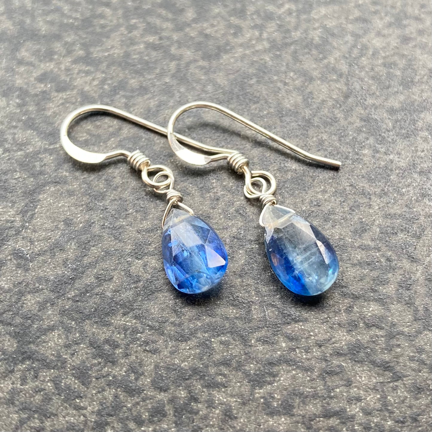 Blue Kyanite & Sterling Silver Earrings