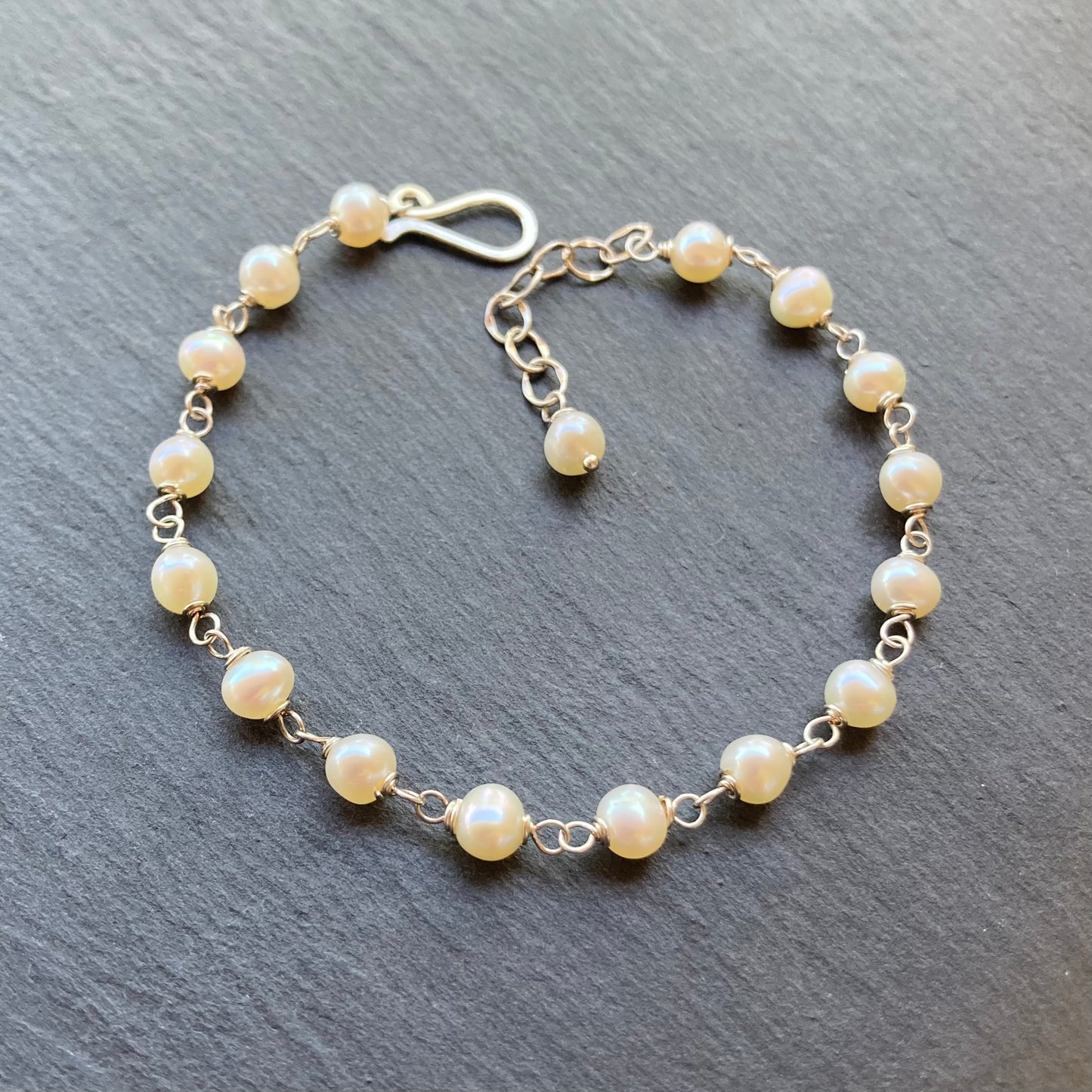 Freshwater Pearl & Sterling Silver Bracelet