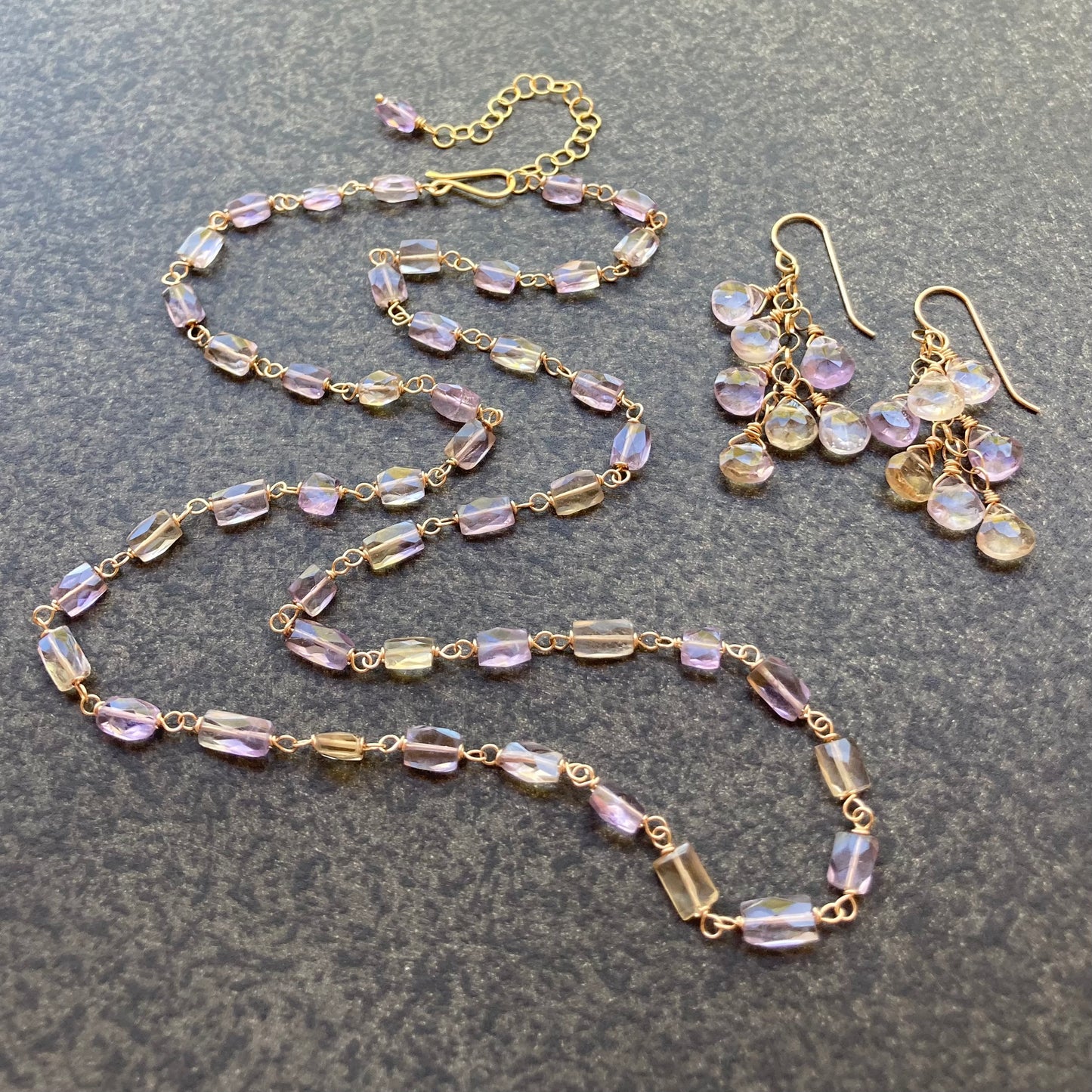 Ametrine & Gold Necklace