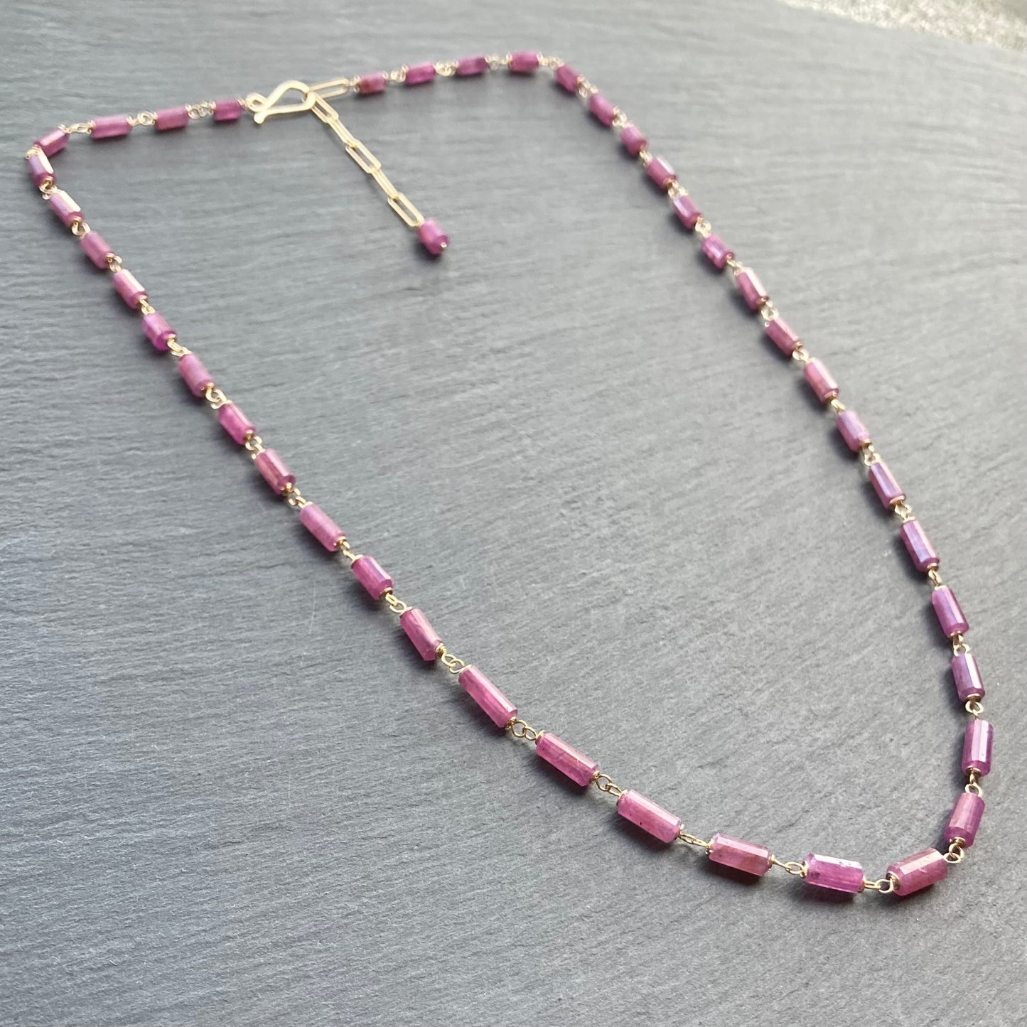 Ruby & Gold Necklace