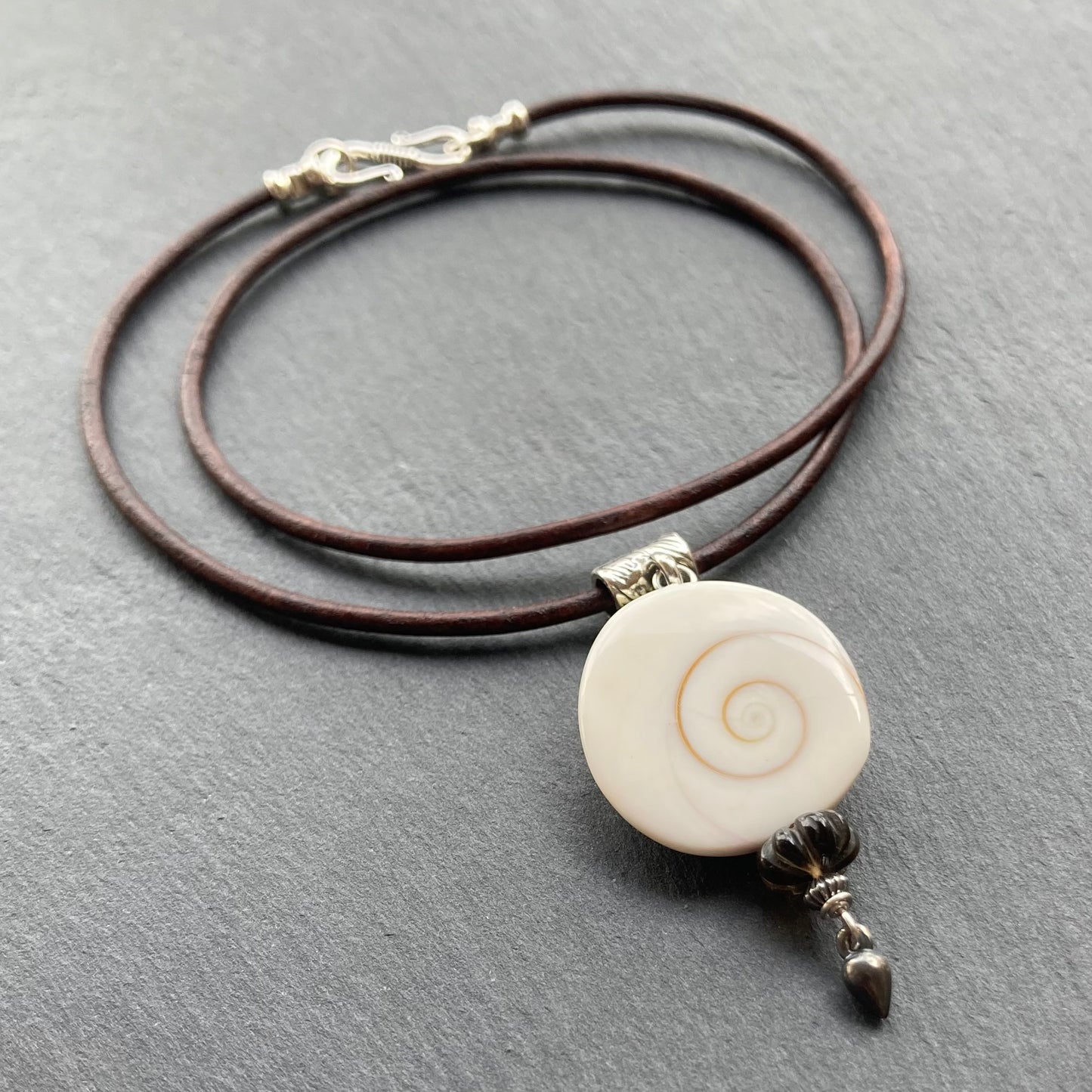 Shiva Eye & Sterling Silver Leather Choker