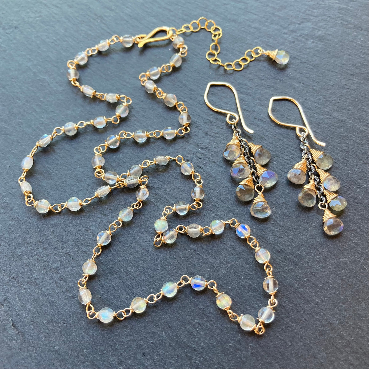 Labradorite & Gold Necklace