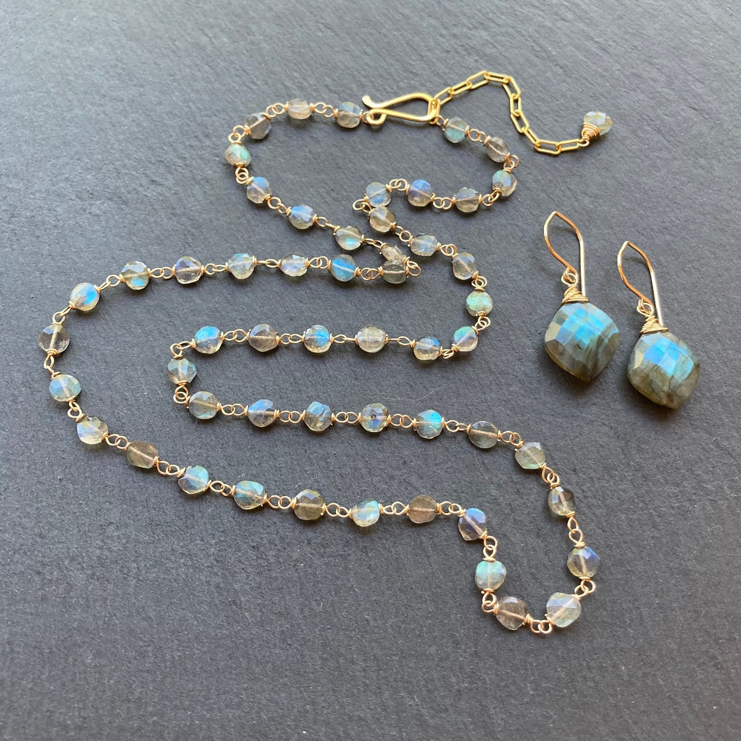 Labradorite & Gold Necklace