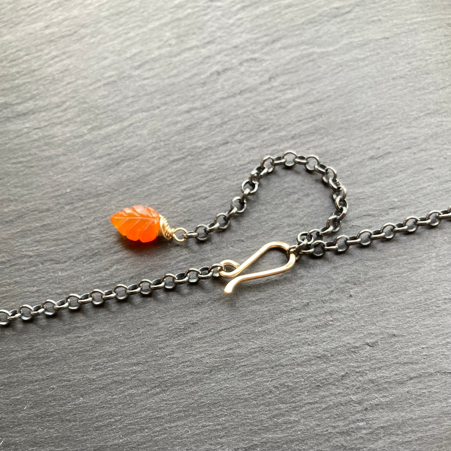 Labradorite & Mixed Metal Star Flower Charm Choker