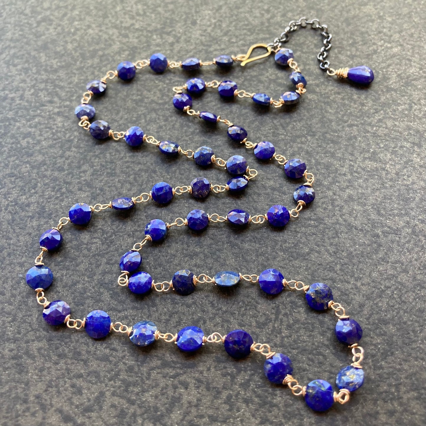 Lapis Lazuli & Mixed Metal Necklace