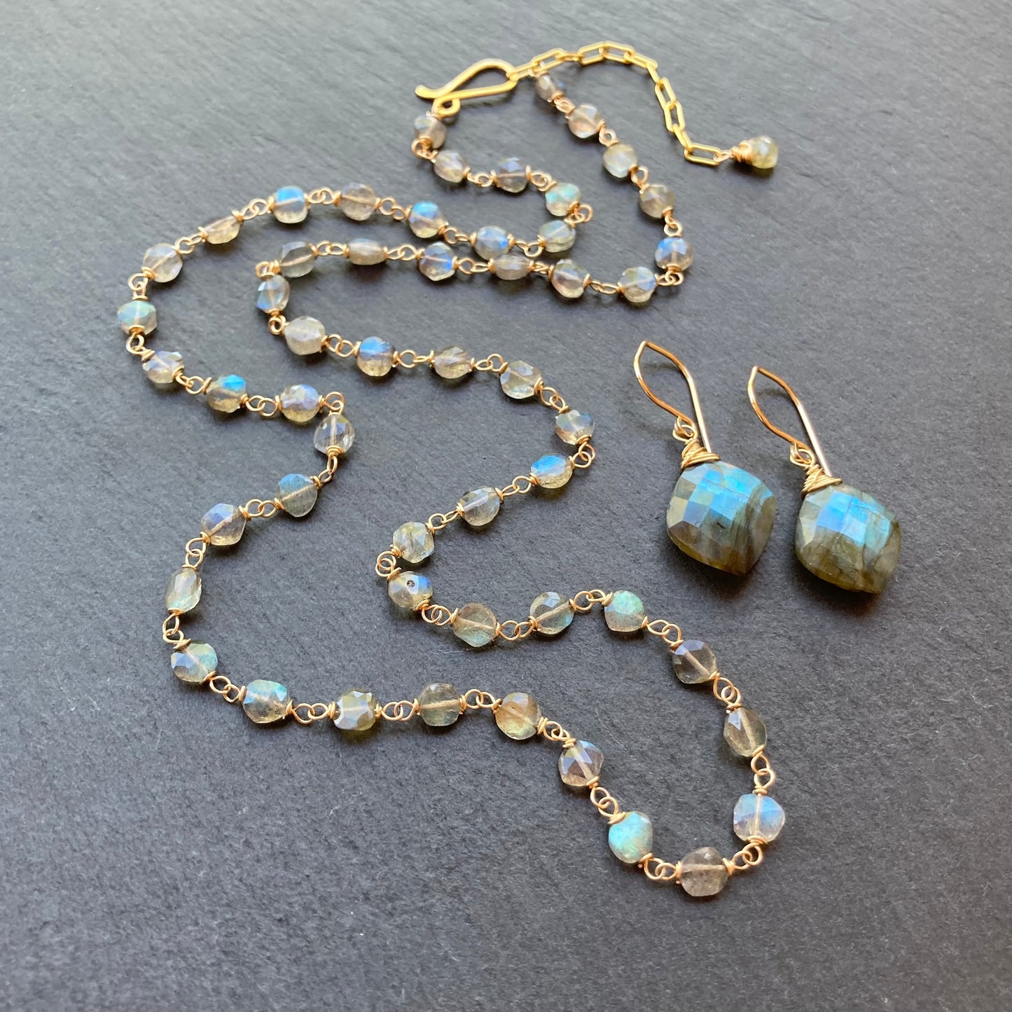 Labradorite & Gold Necklace