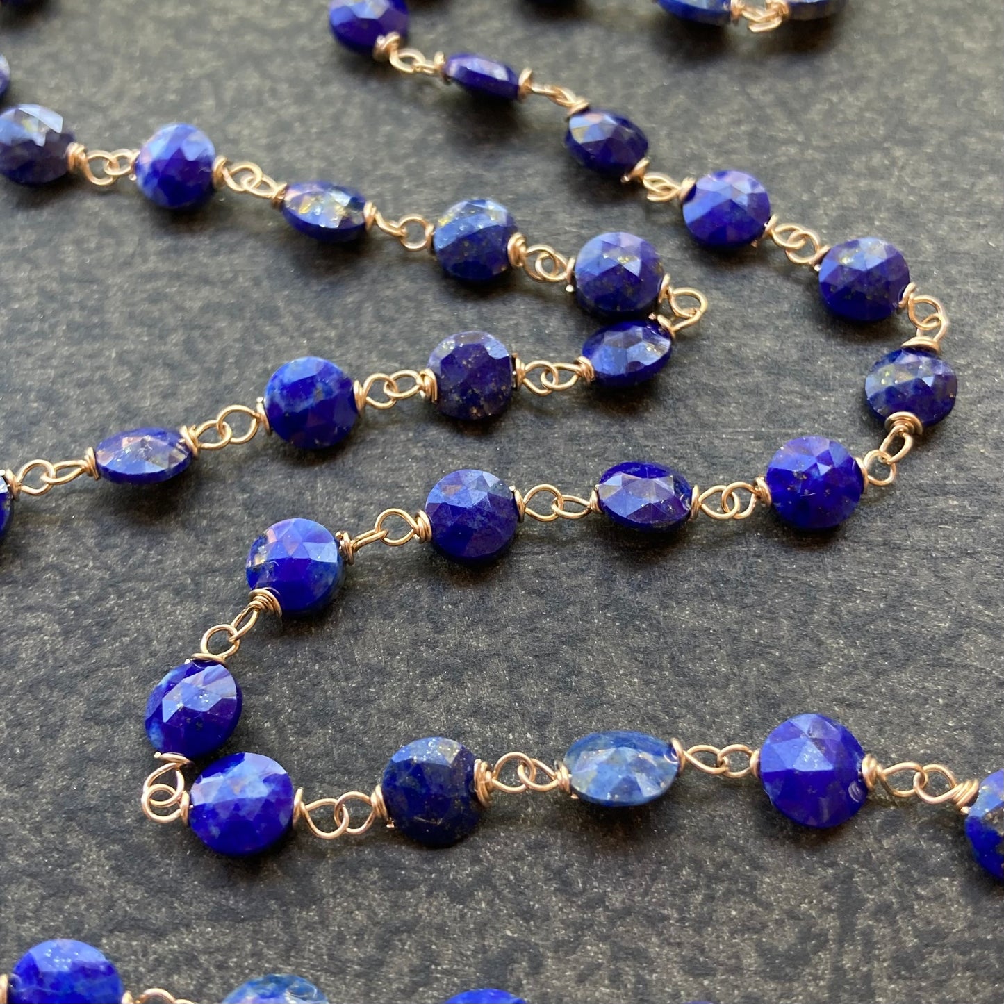 Lapis Lazuli & Mixed Metal Necklace