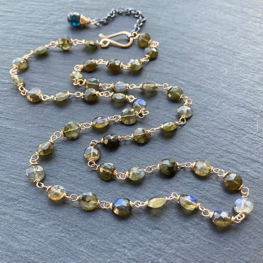 Labradorite & Gold Necklace