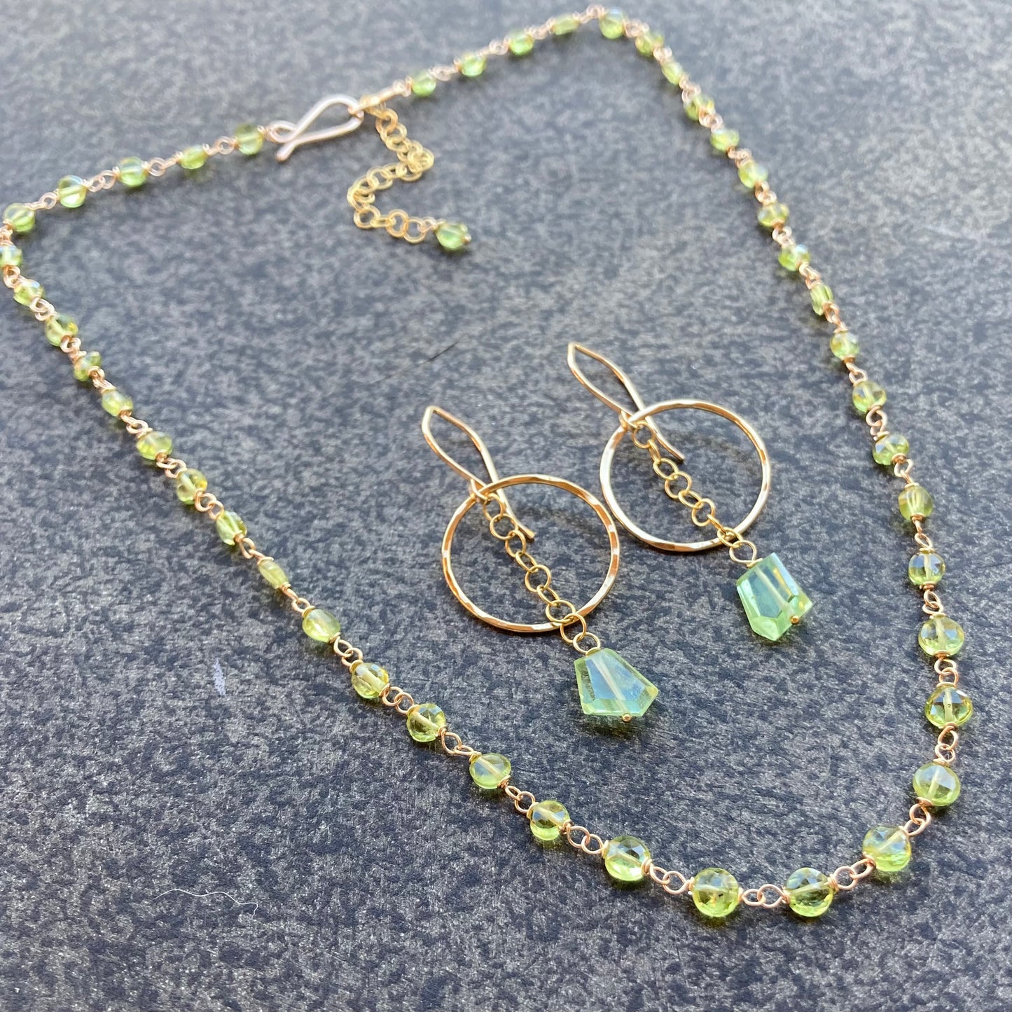 Peridot & Gold Necklace