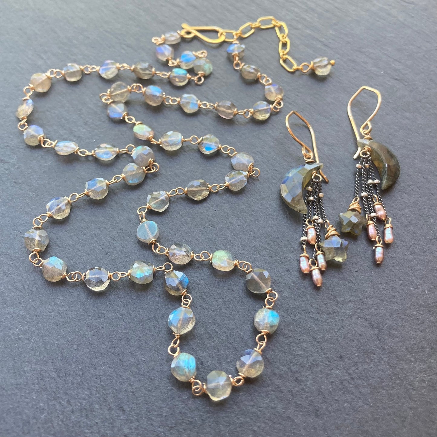 Labradorite & Gold Necklace