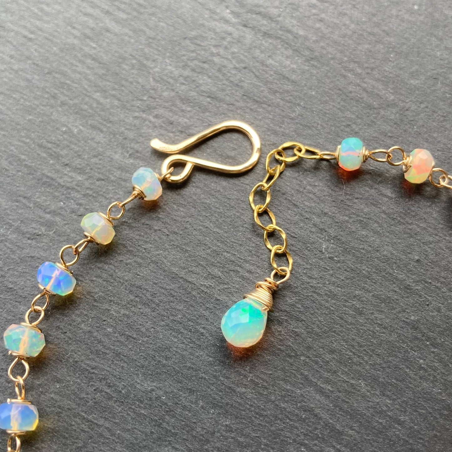 Ethiopian Opal & Gold Bracelet