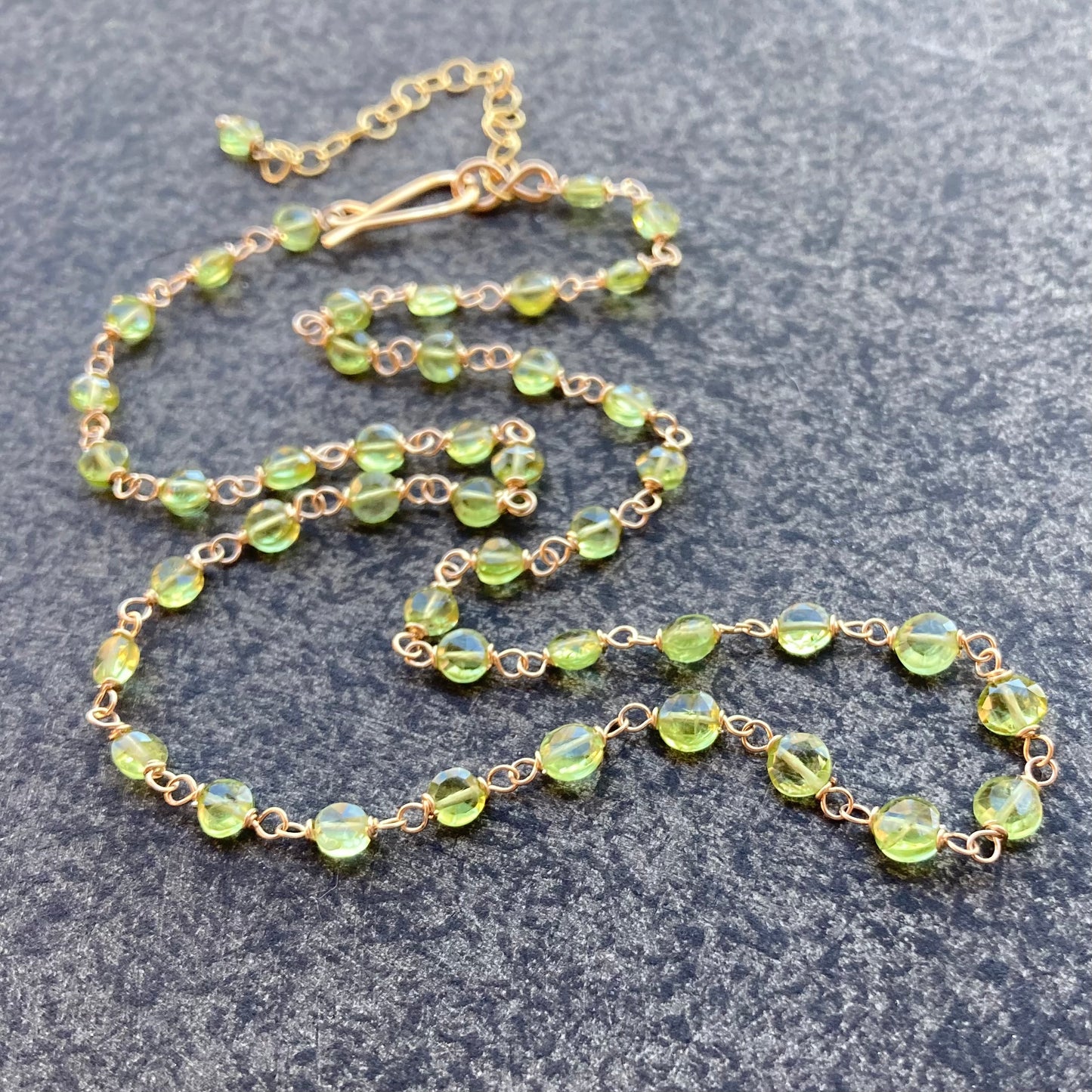 Peridot & Gold Necklace