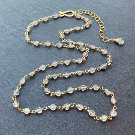 Labradorite & Gold Necklace