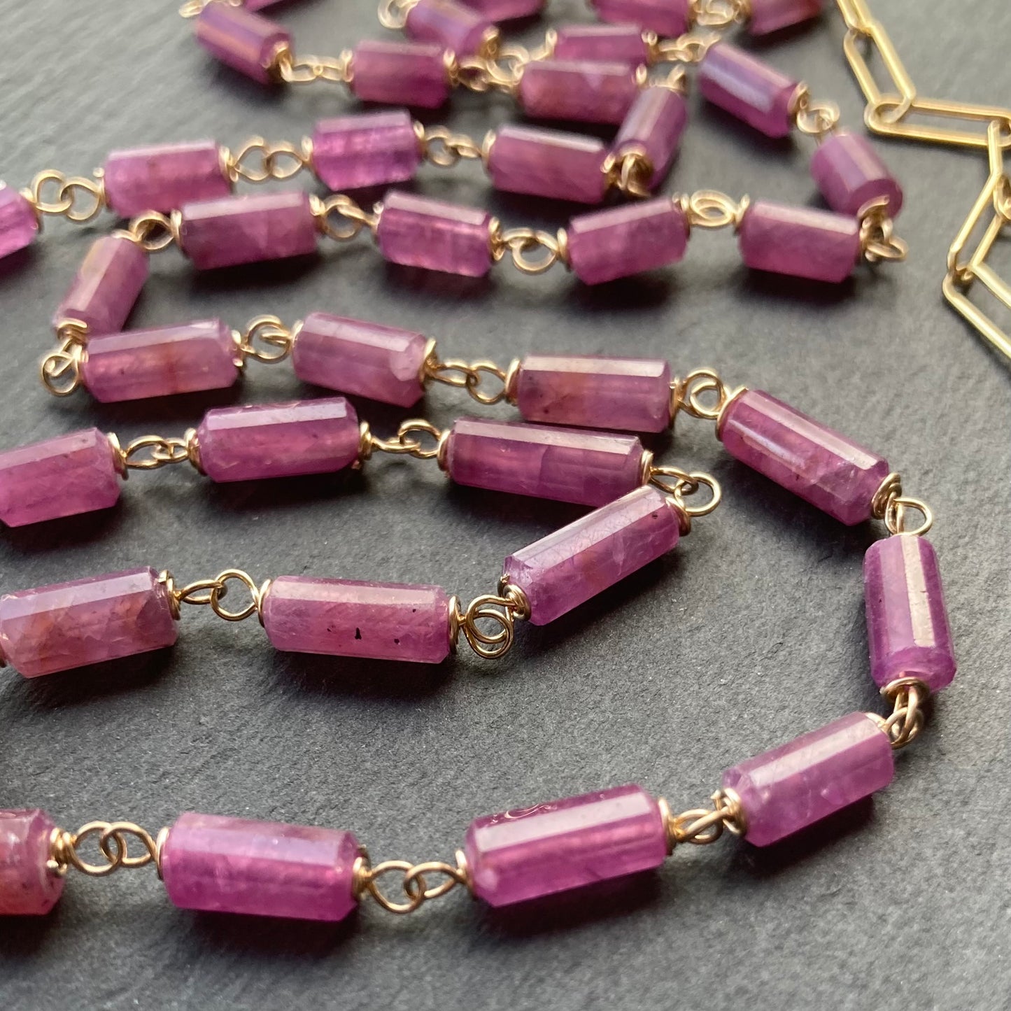 Ruby & Gold Necklace