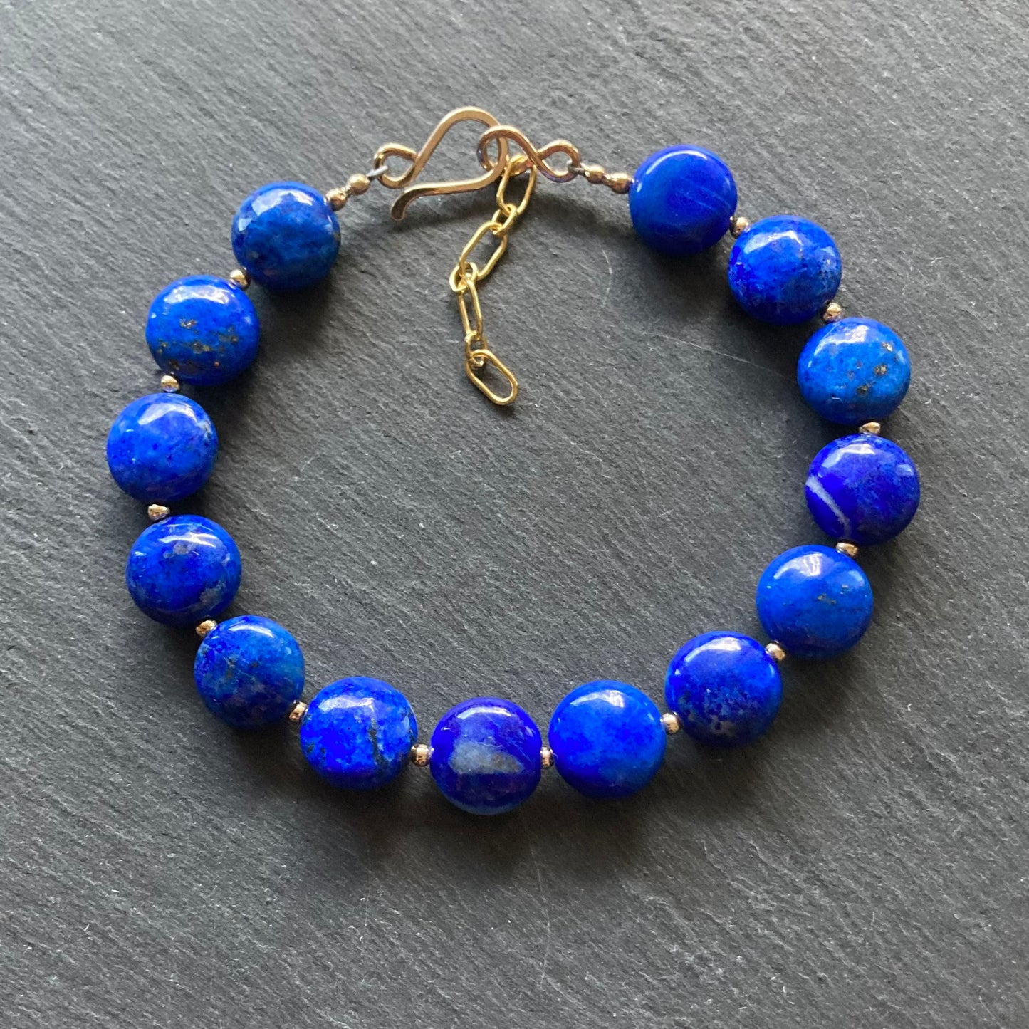 Lapis Lazuli & Gold Bracelet