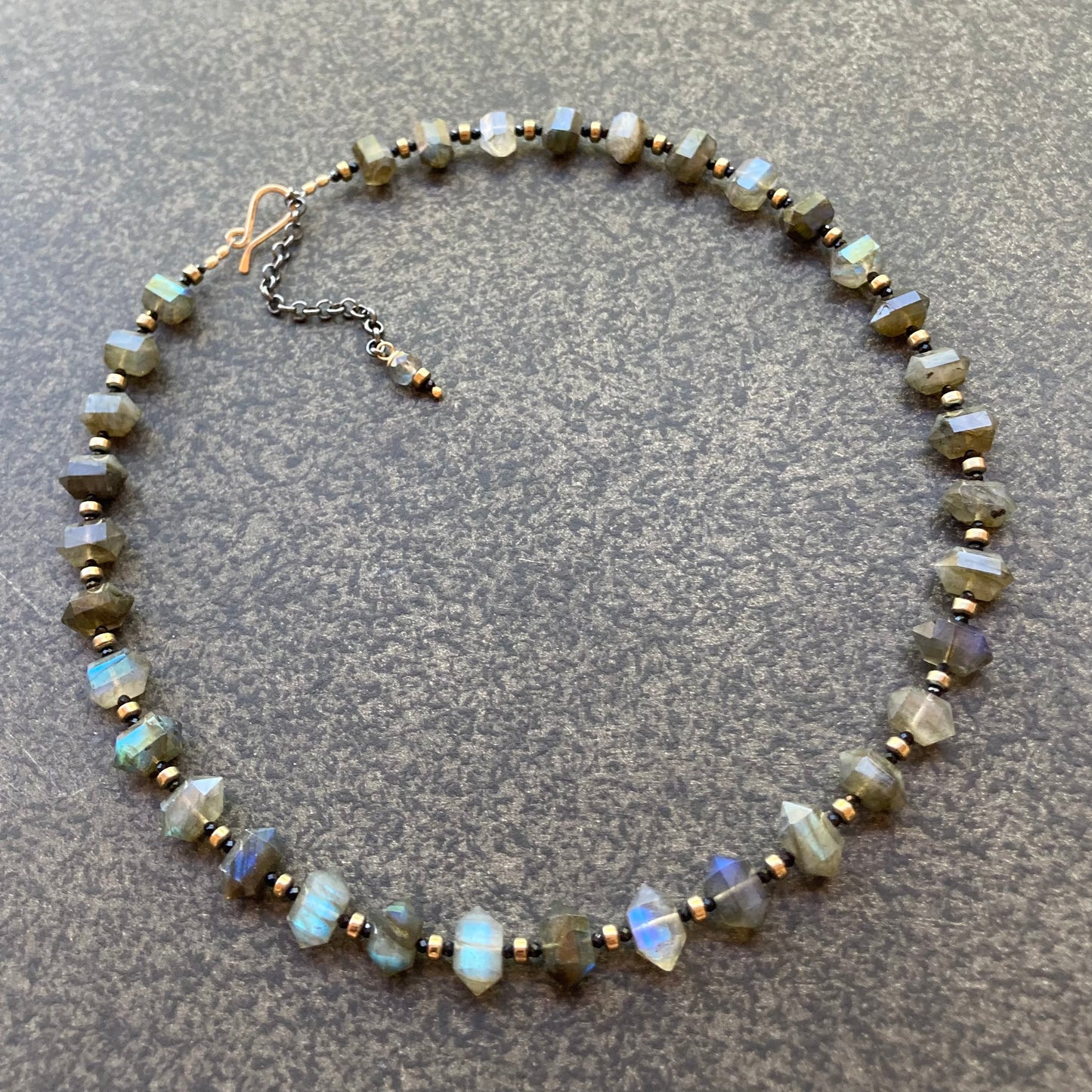 Labradorite Double Terminated Bullet Collar