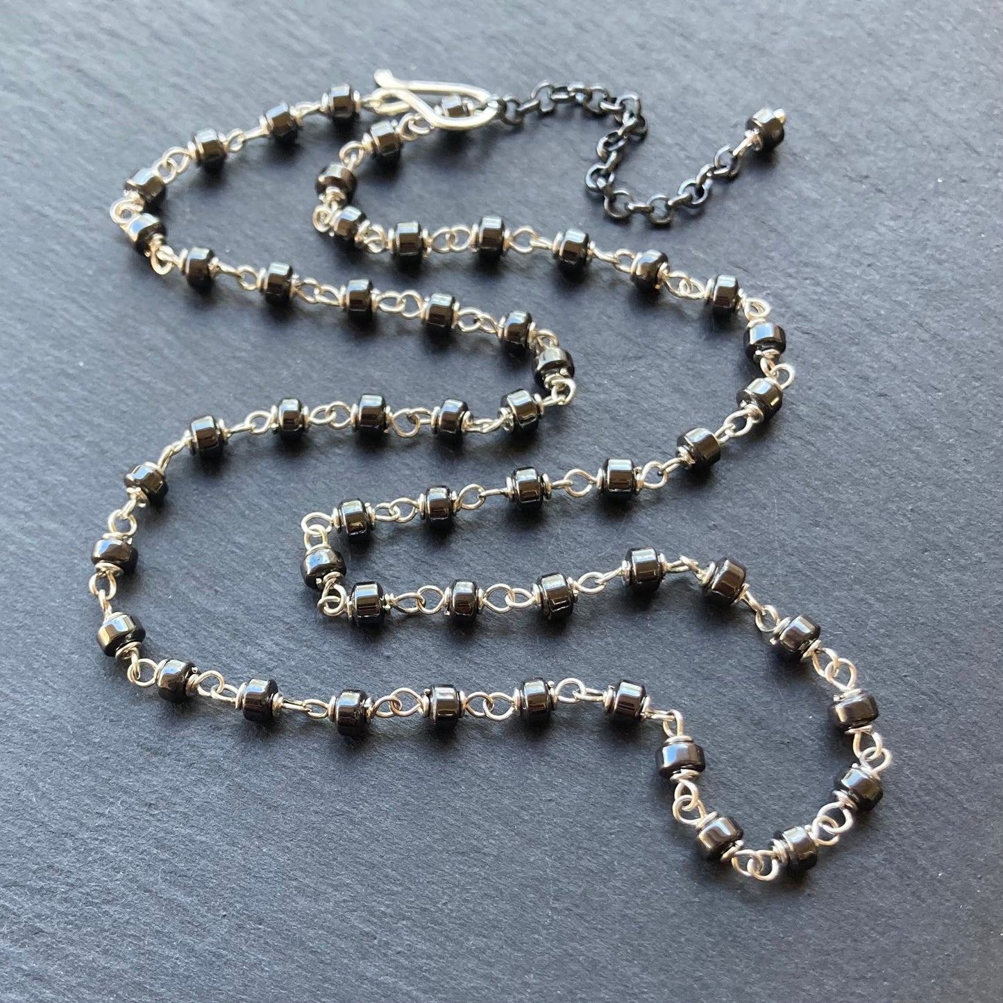 Hematite & Sterling Silver Necklace
