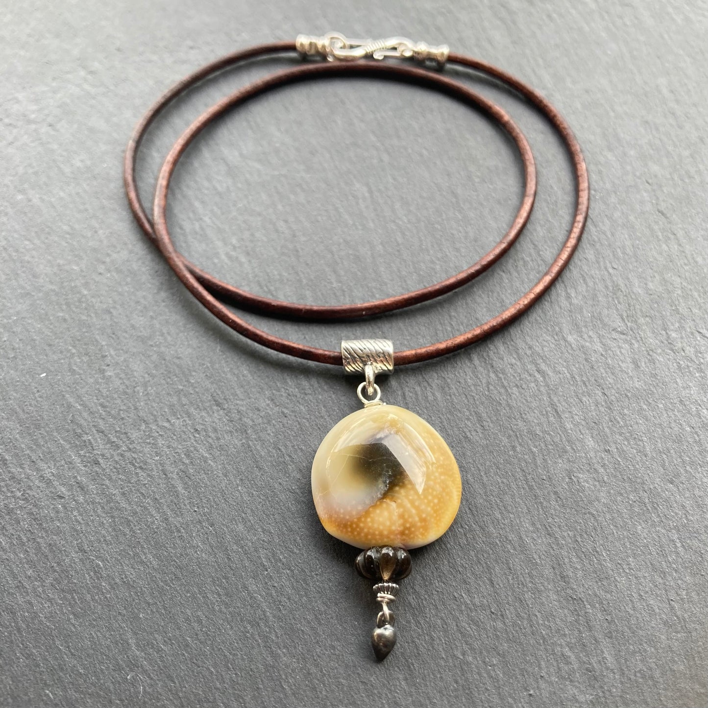 Shiva Eye & Sterling Silver Leather Choker