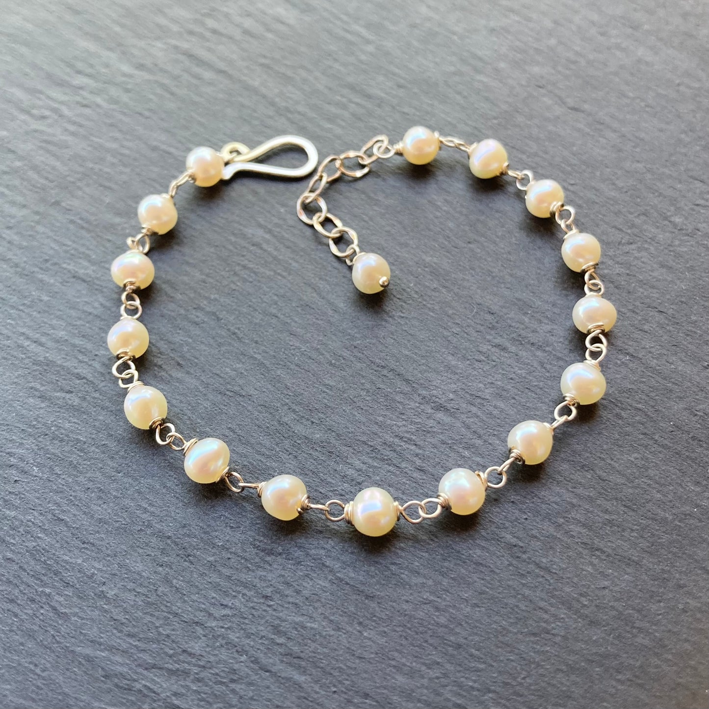 Freshwater Pearl & Sterling Silver Bracelet