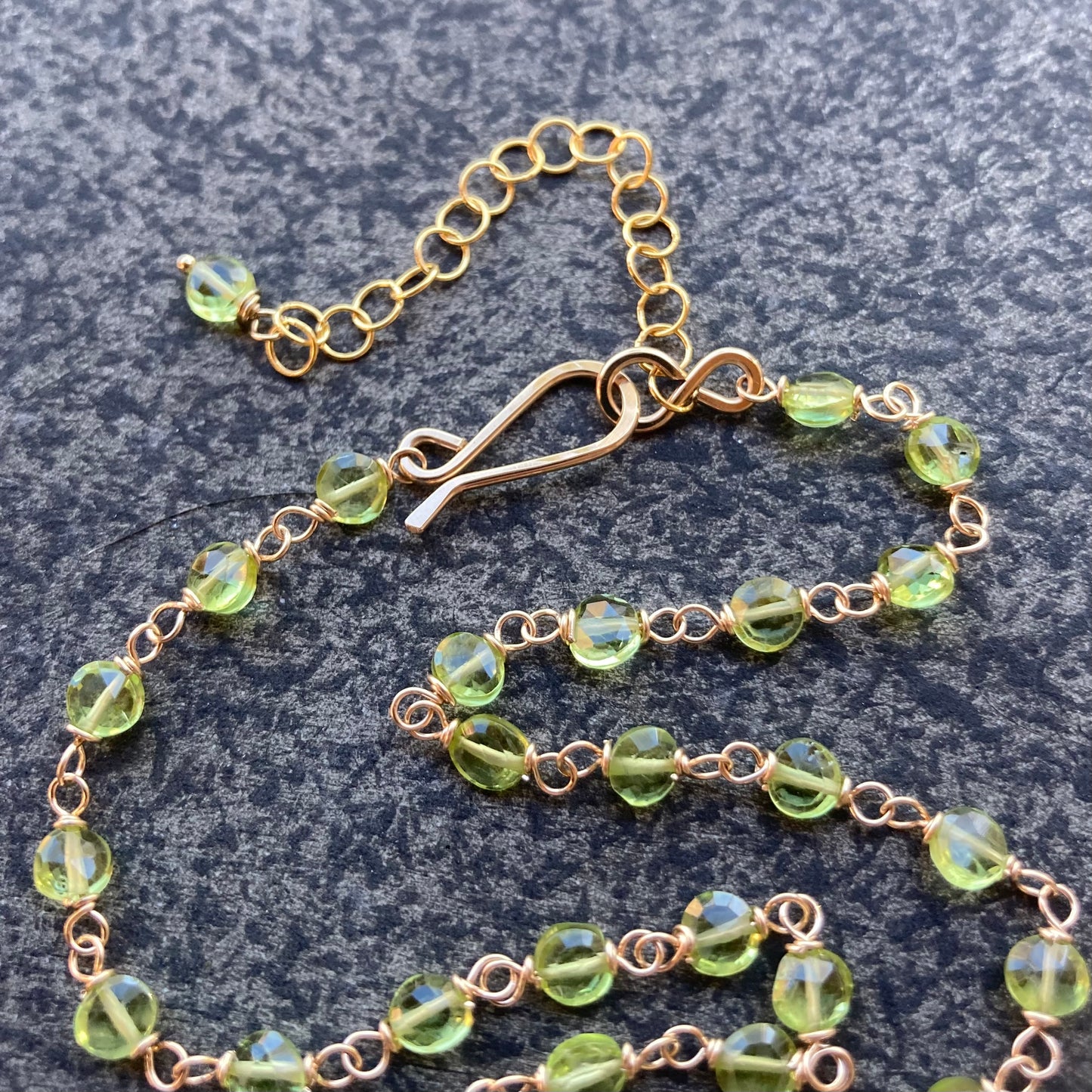 Peridot & Gold Necklace