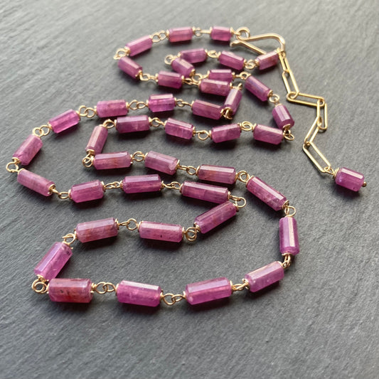 Ruby & Gold Necklace