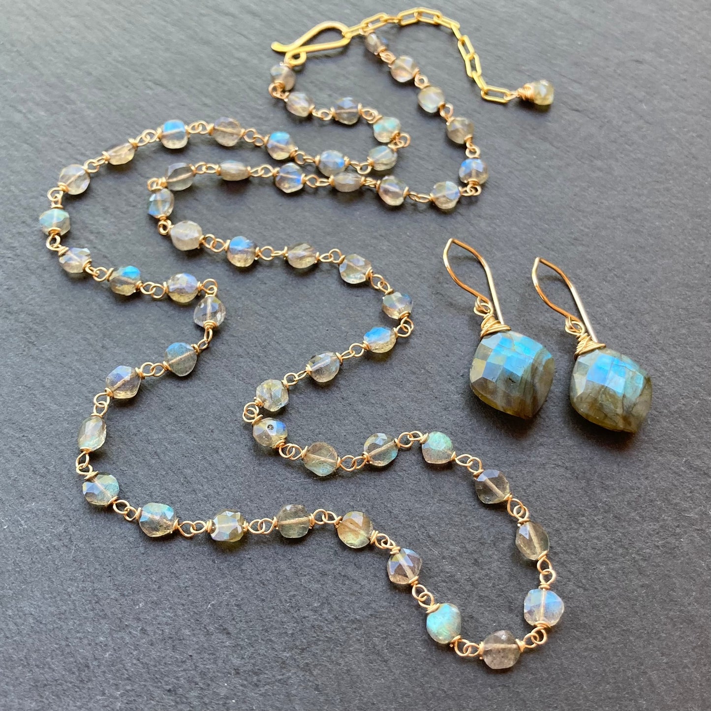 Labradorite & Gold Necklace