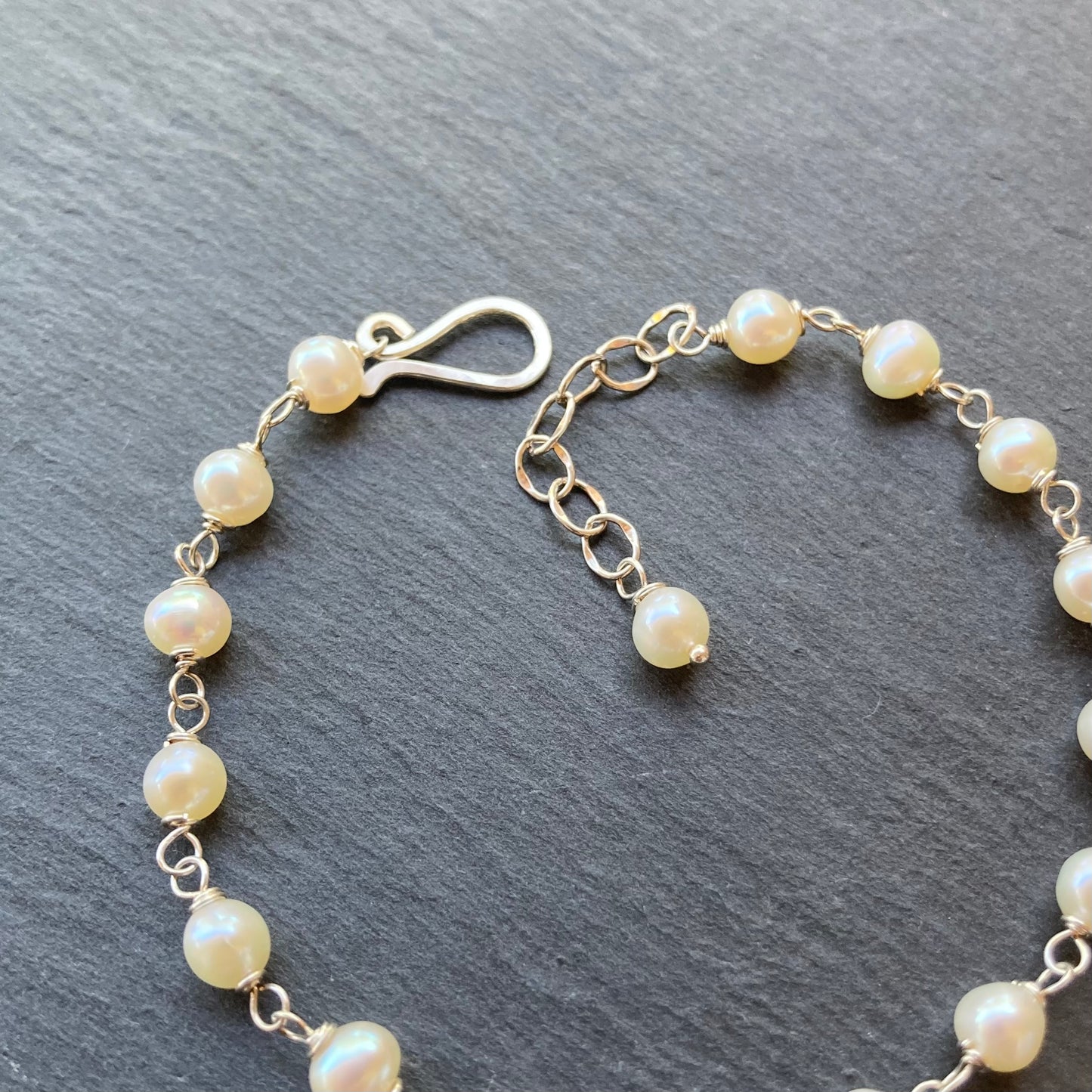 Freshwater Pearl & Sterling Silver Bracelet