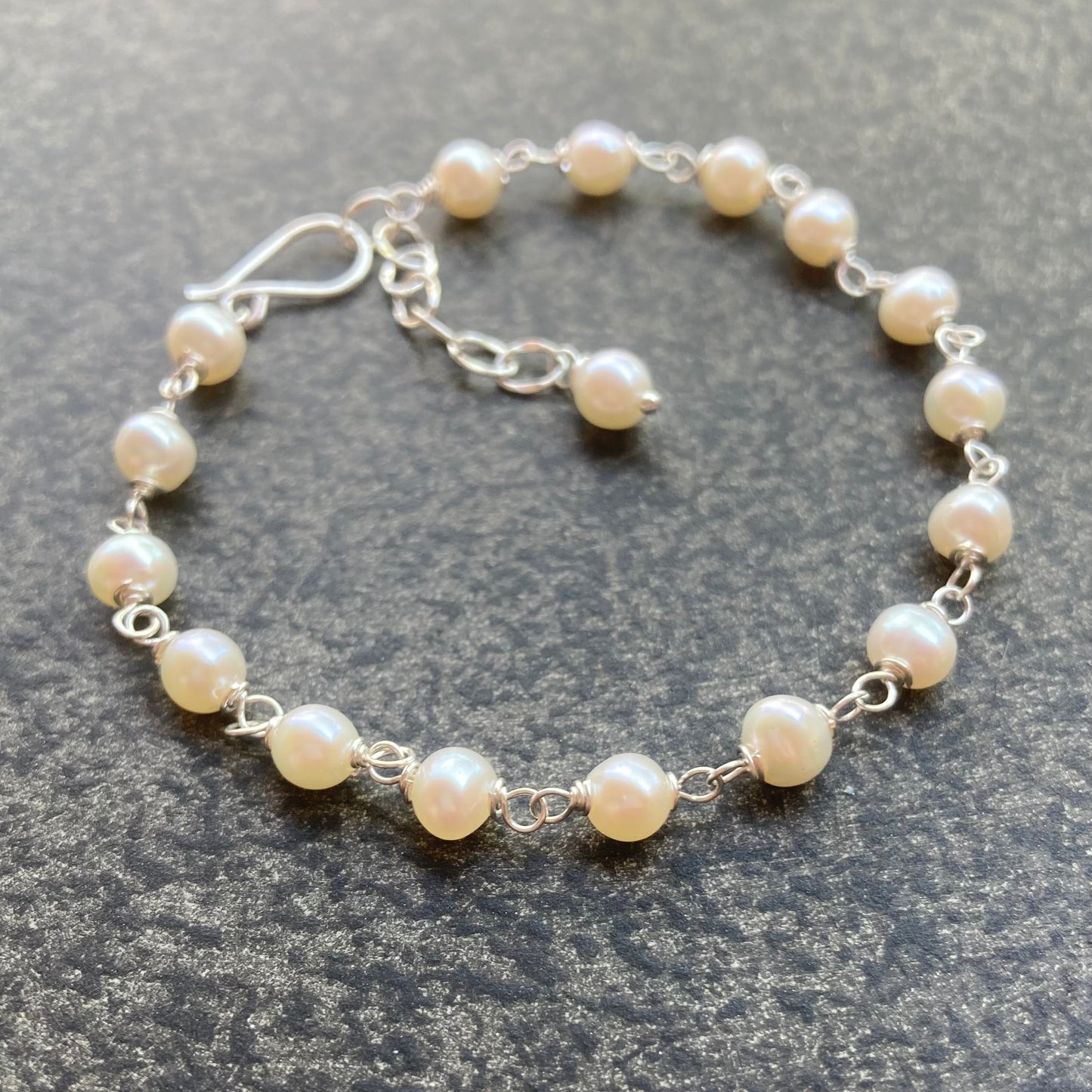 Freshwater Pearl & Sterling Silver Bracelet