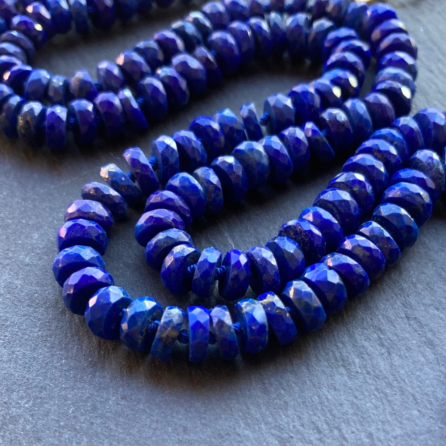 Lapis Lazuli Hand Knotted Silk Necklace