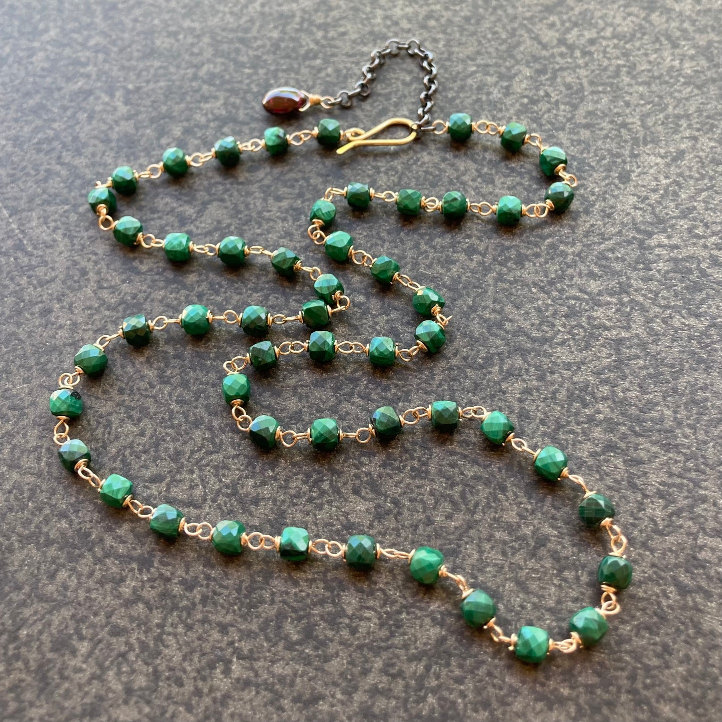 Malachite & Gold Necklace