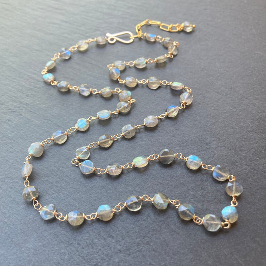 Labradorite & Gold Necklace
