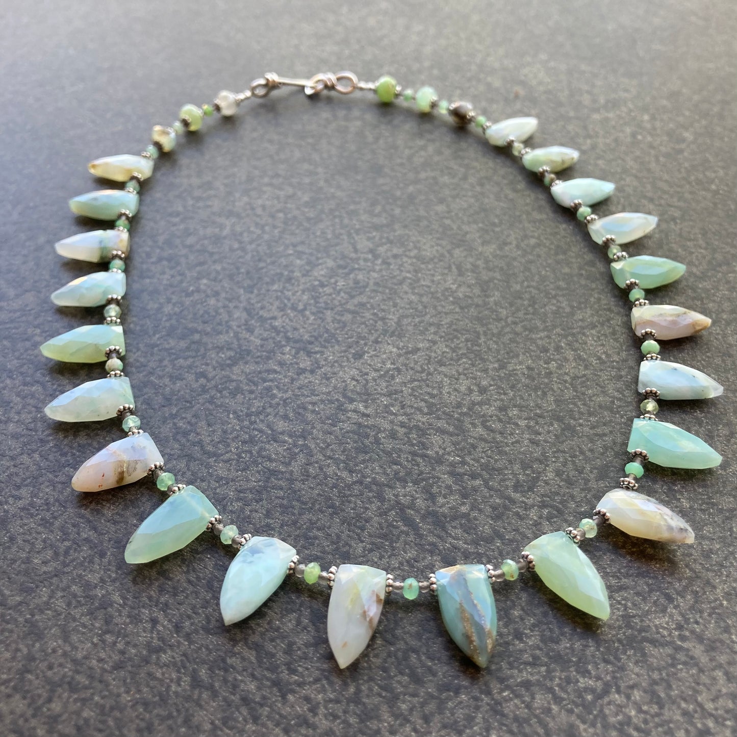 Peruvian Opal & Sterling Silver Collar