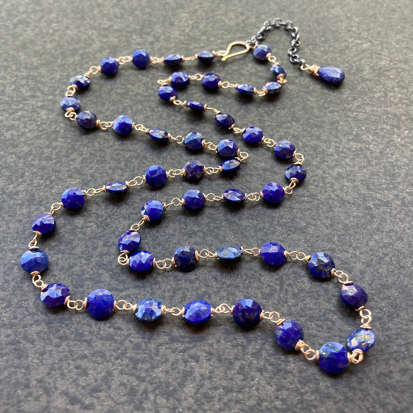 Lapis Lazuli & Mixed Metal Necklace