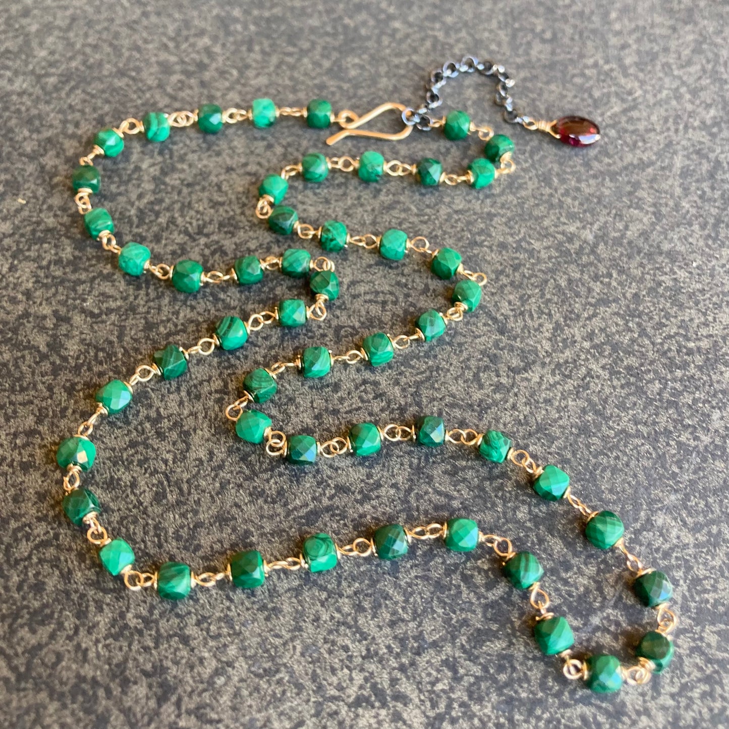 Malachite & Gold Necklace